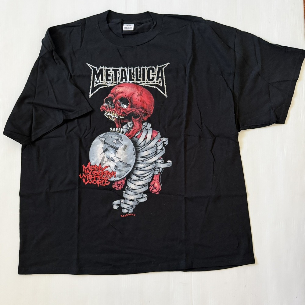 Vtg 2004 Metallica Madly in Anger With the World Tour Black T-Shirt *3XL* NWOT